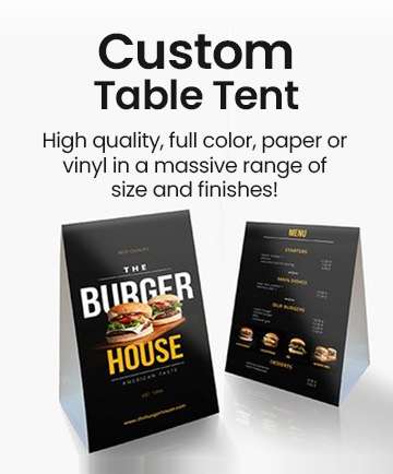 Custom Table Tent wholesale Custom Table Tent wholesale
