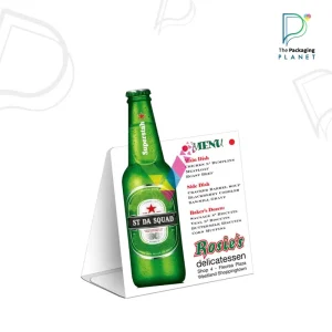 custom die cut table tents