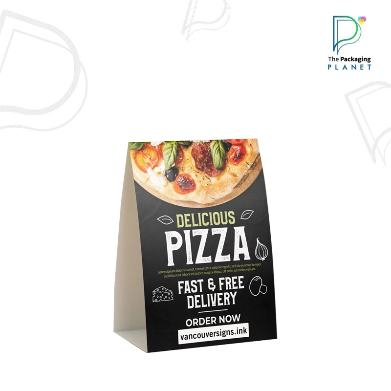 custom pizza table tents custom pizza table tents